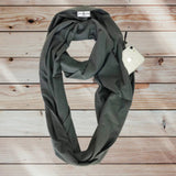 Infinity Travel Scarf With Zipper Pocket - Dark Grey The Pack Wolf Company