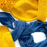 Infinity Travel Scarf With Zipper Pocket - Navy Blue The Pack Wolf Company