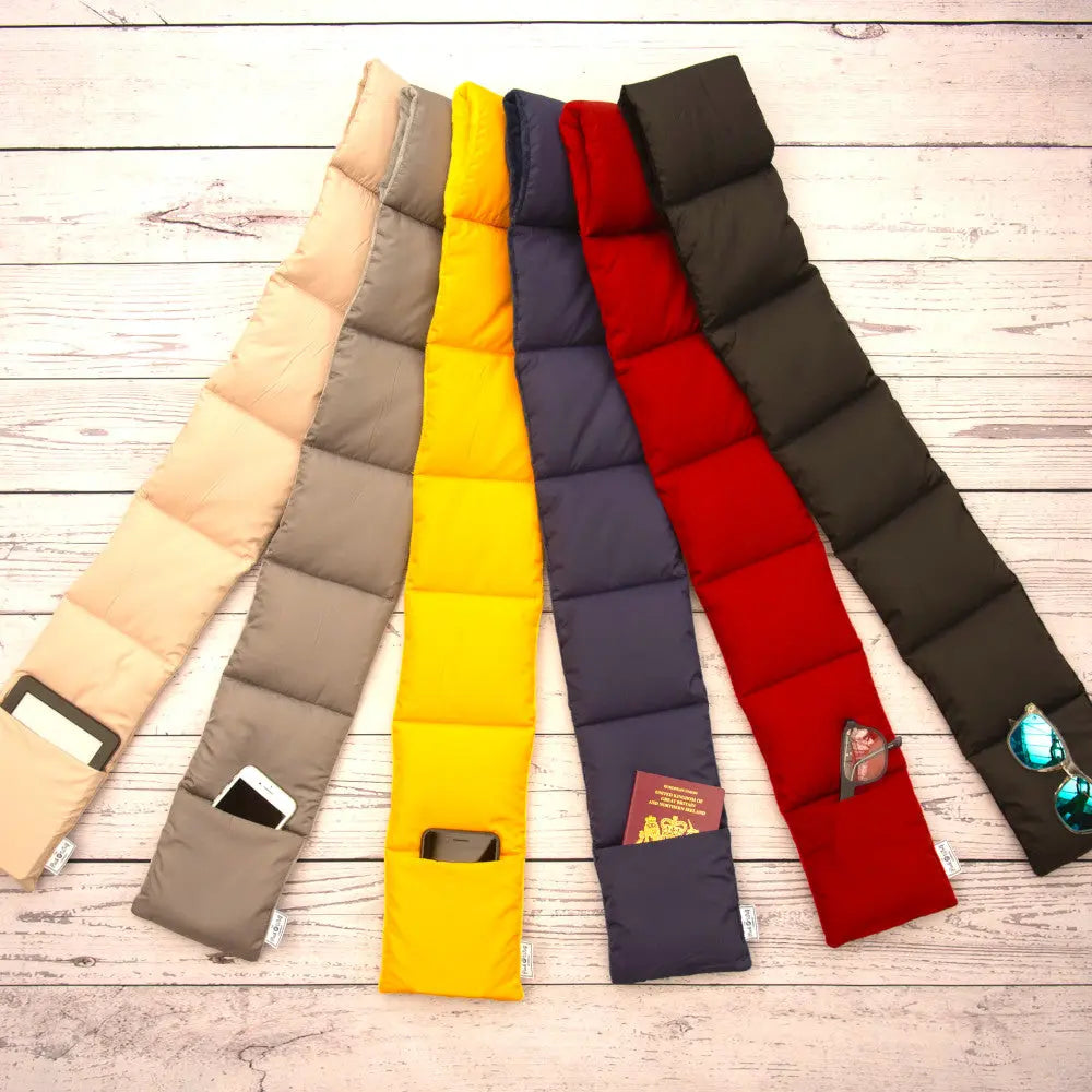 Puffer Scarf - Winter Scarf With Pocket The Pack Wolf Company