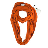 Infinity Travel Scarf With Zipper Pocket - Rust The Pack Wolf Company