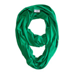 Infinity Travel Scarf With Zipper Pocket - Green The Pack Wolf Company