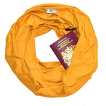 Infinity Travel Scarf With Zipper Pocket - Ginger The Pack Wolf Company