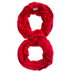 Infinity Travel Scarf With Zipper Pocket - Red The Pack Wolf Company