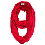 Infinity Travel Scarf With Zipper Pocket - Red The Pack Wolf Company